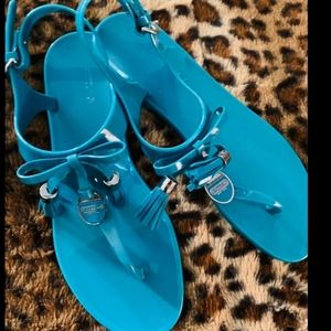 COPY - Coach Teal Sandals flip flops